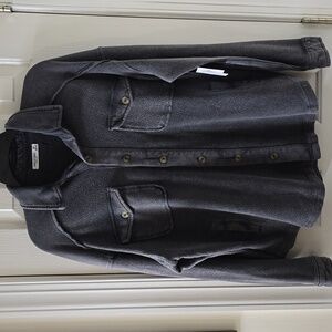 ARIZONA JEAN CO BRAND WOMEN'S JUNIOR SIZE LONG SLEEVES GRAY SHIRT JACKET XS